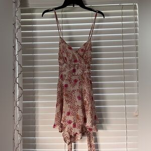 Summer Pink Floral Romper